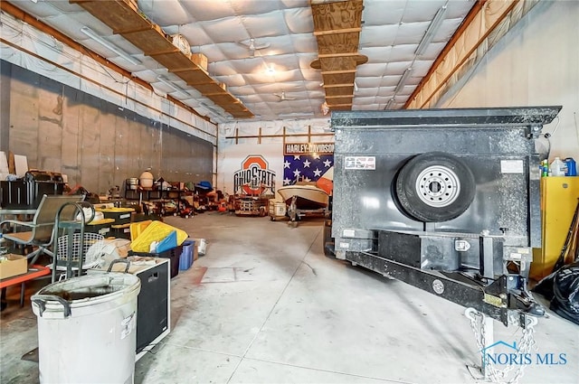 view of storage room