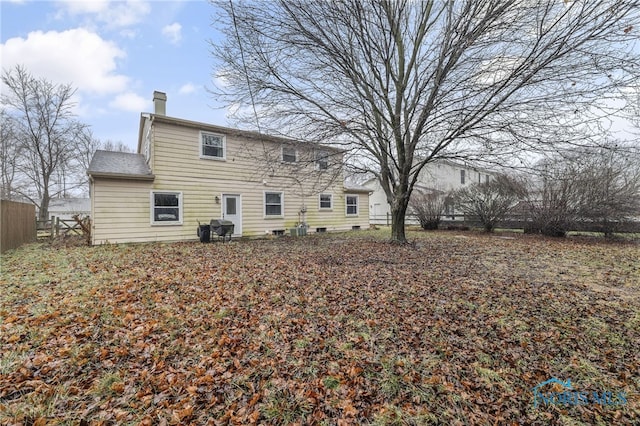 view of rear view of property