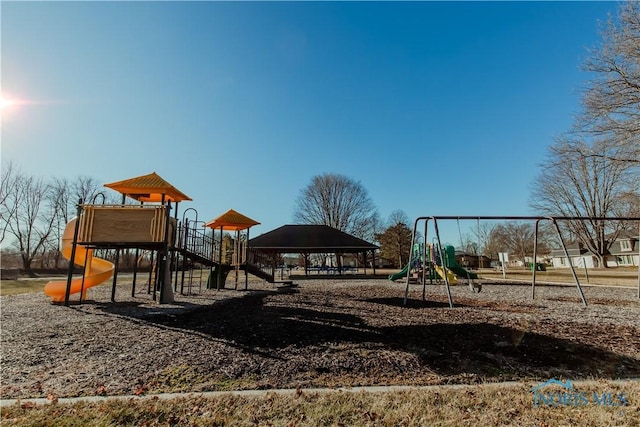 view of jungle gym