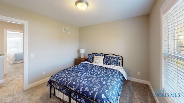 bedroom featuring carpet flooring