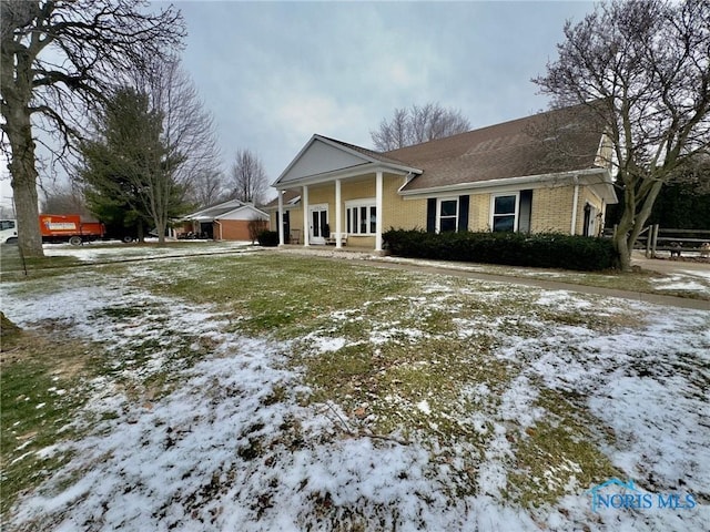 view of front of home