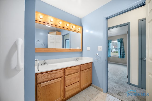 bathroom with vanity