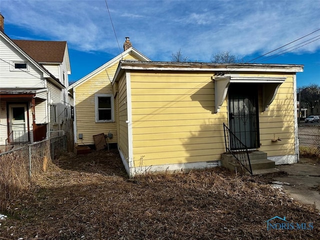 view of side of property