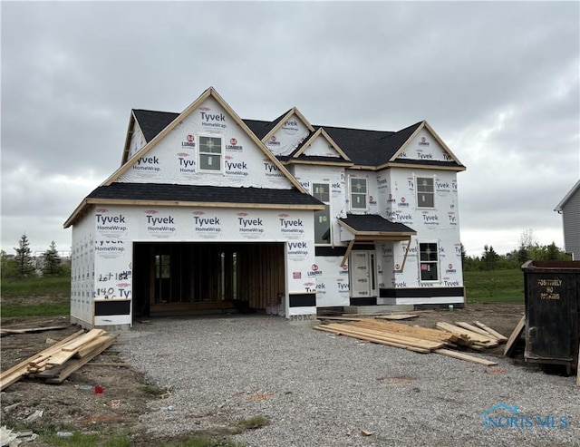 140 Barton Creek Dr, Perrysburg, OH 43551 - property in mid-construction featuring gravel driveway and a garage