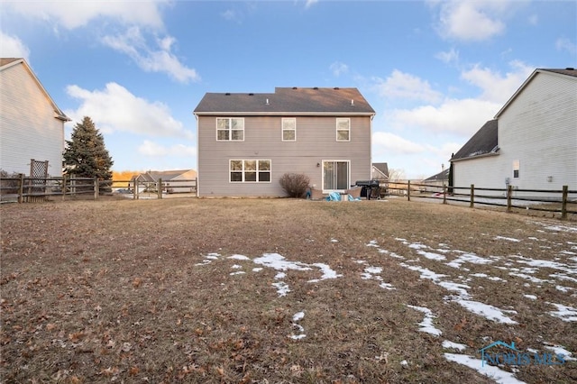 view of rear view of property