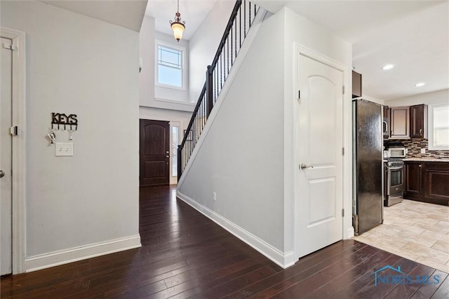 interior space featuring hardwood / wood-style flooring