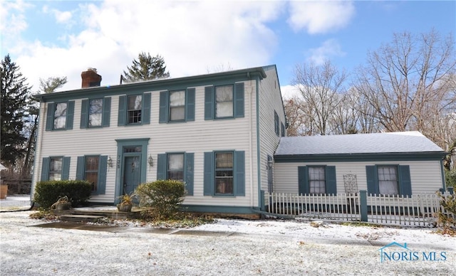 view of colonial inspired home