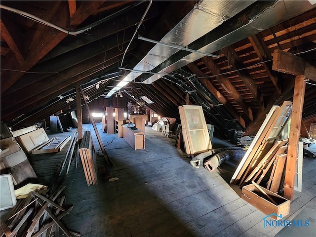424 Winthrop St, Toledo, OH 43620 - view of unfinished attic