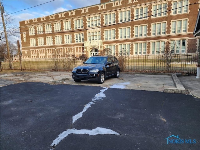 view of parking / parking lot