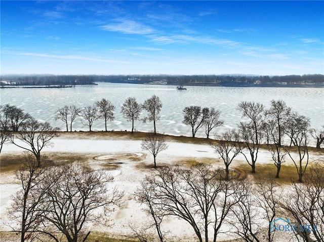 property view of water featuring a rural view