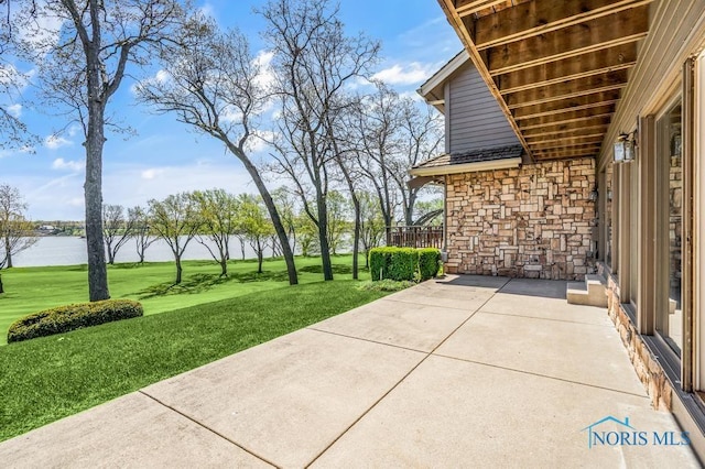 3865 River Rd, Toledo, OH 43614 - view of patio / terrace with a water view