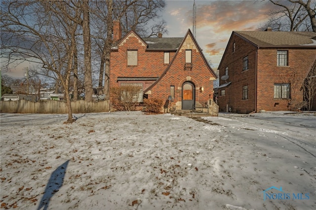 view of front of home