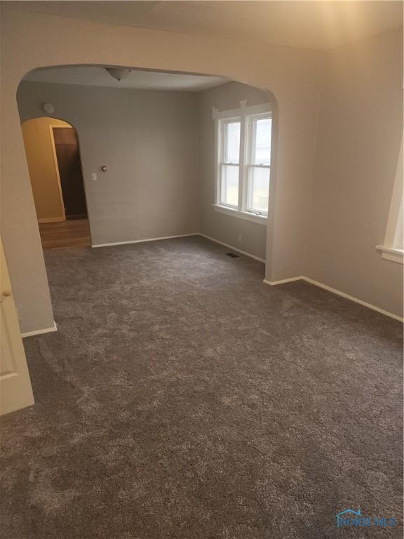 view of carpeted empty room