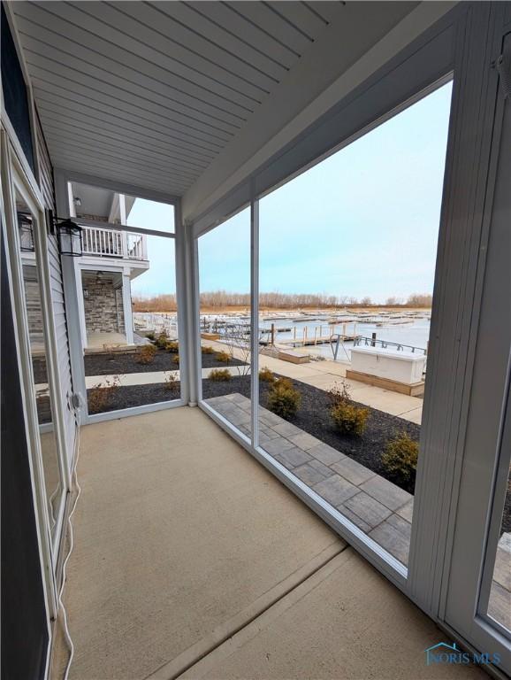 view of patio / terrace with a balcony