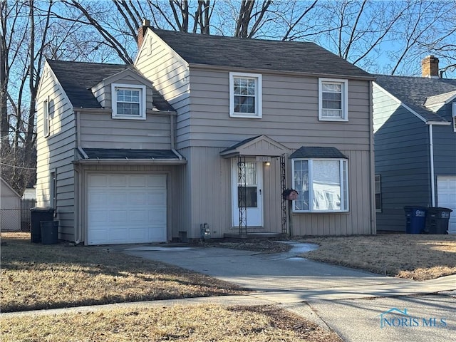 view of front of house featuring a garage