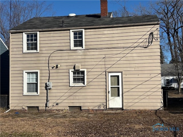 view of back of property