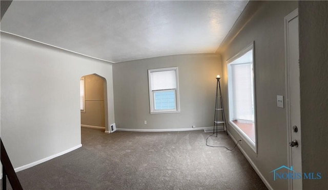 unfurnished bedroom featuring carpet