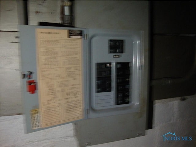 utility room with electric panel