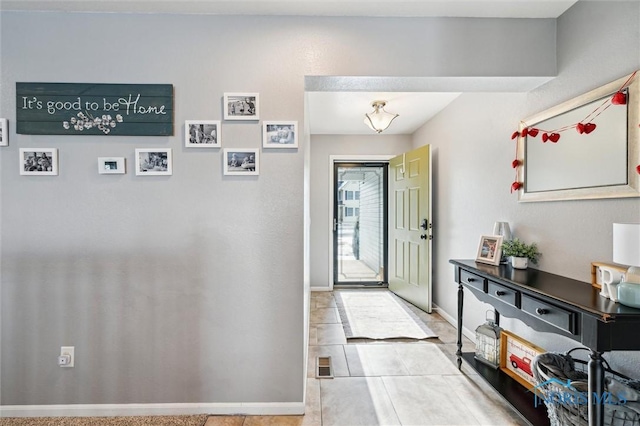 view of tiled entryway