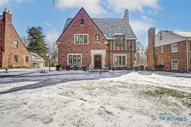 view of tudor-style house