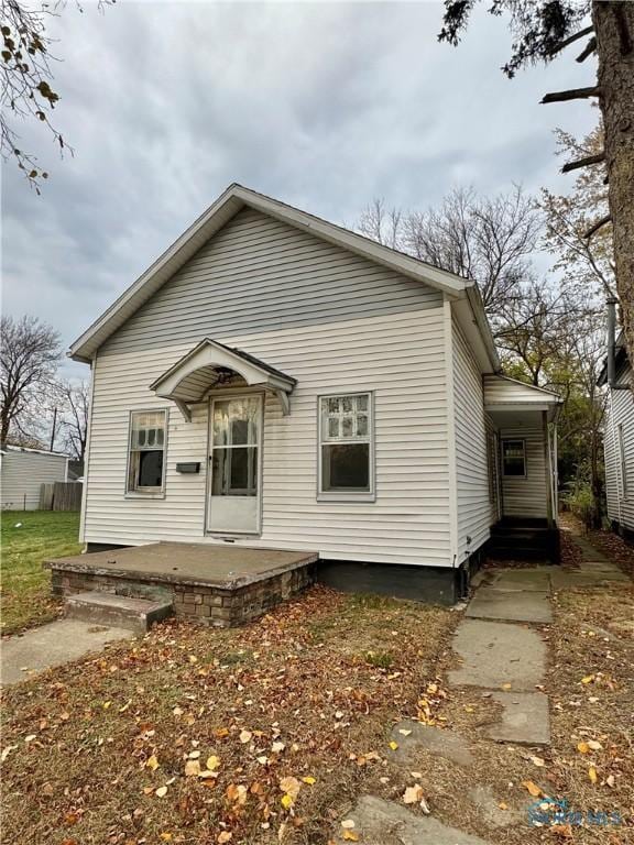 view of rear view of property