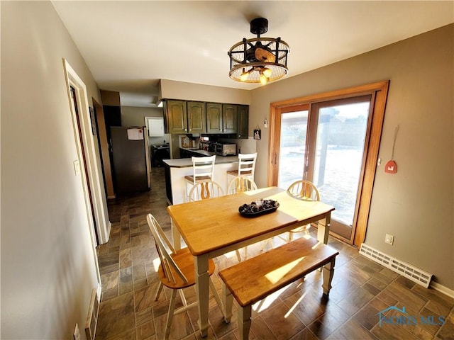 view of dining room