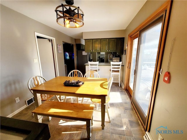 view of dining room