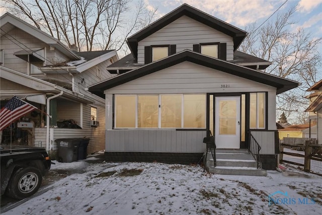 view of front of home