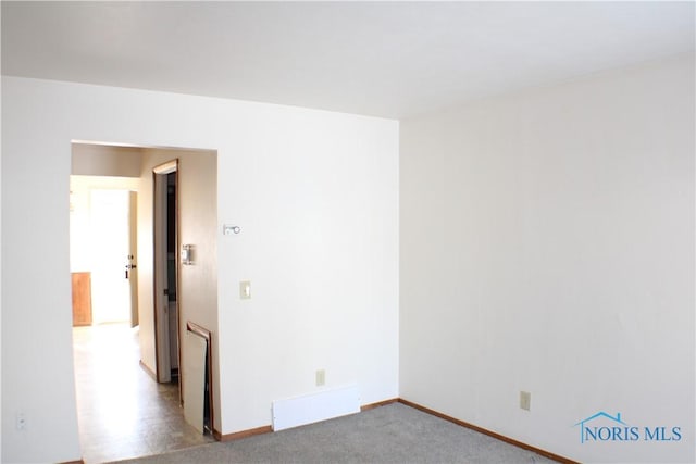 view of carpeted empty room