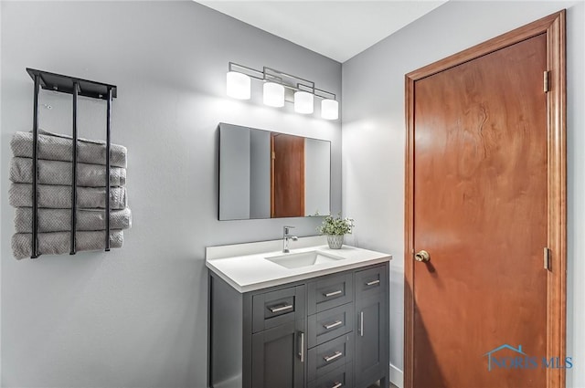 bathroom featuring vanity