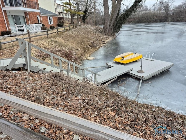 view of dock