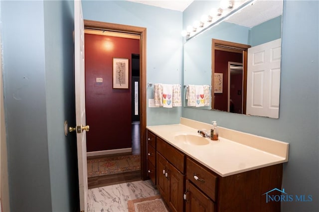 bathroom with vanity