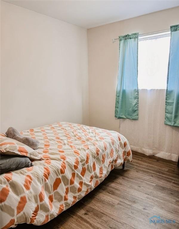 bedroom featuring wood-type flooring