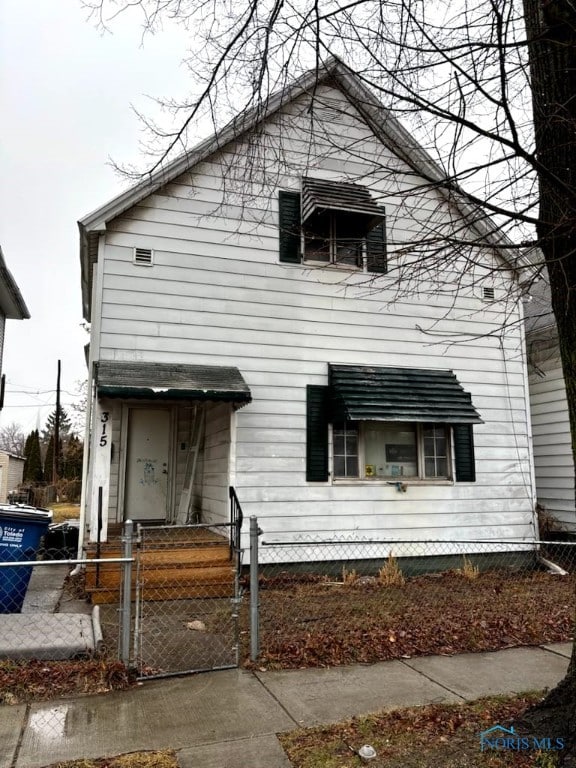 view of rear view of house