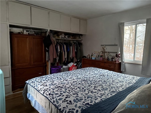 bedroom featuring a closet