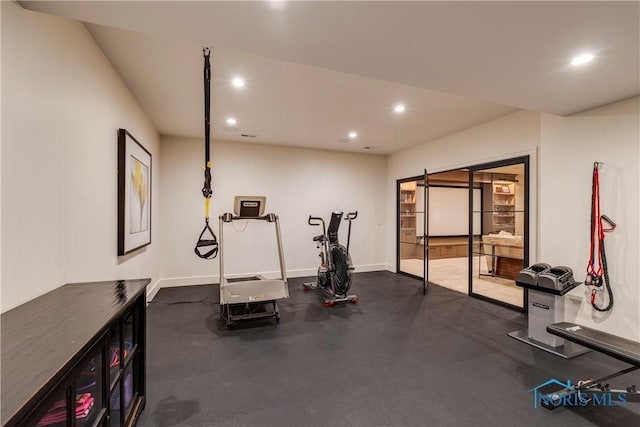 view of workout room