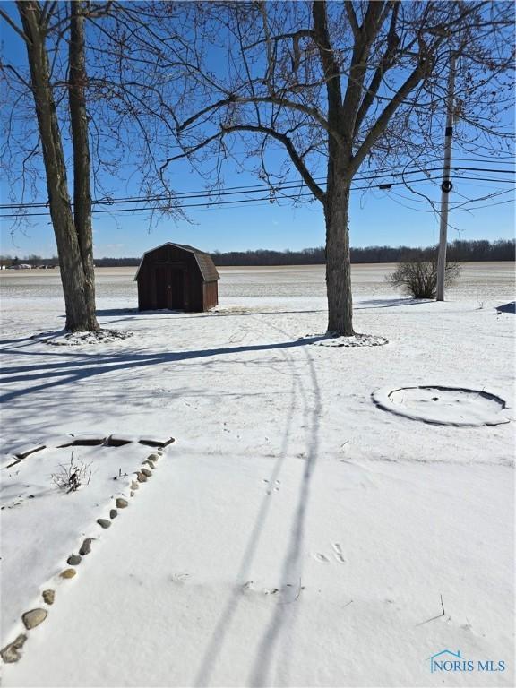 view of snowy yard