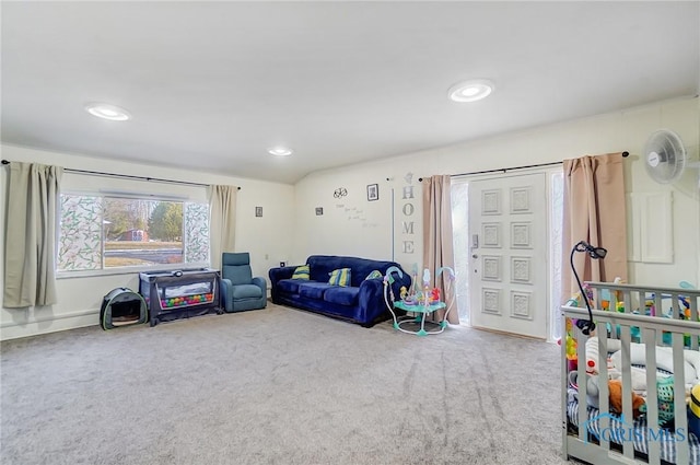 4811 Larkhaven Dr, Toledo, OH 43623 - game room with carpet floors and recessed lighting