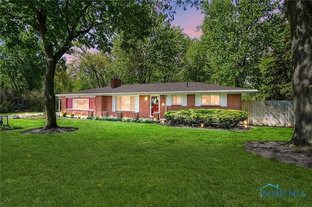 4811 Larkhaven Dr, Toledo, OH 43623 - single story home featuring a chimney and brick siding
