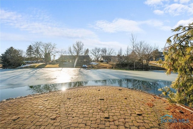 view of water feature