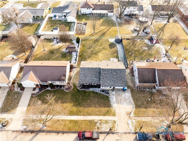 birds eye view of property featuring a residential view