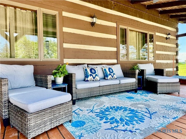 3190 Rd 204, Antwerp, OH 45813 - wooden terrace with outdoor lounge area