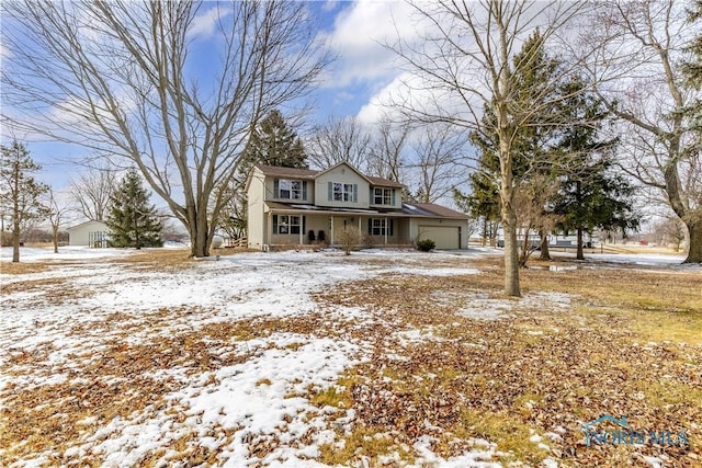 traditional-style home with an attached garage