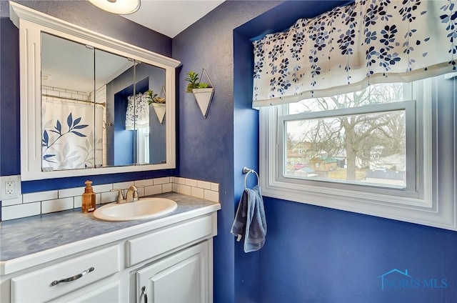 bathroom with vanity