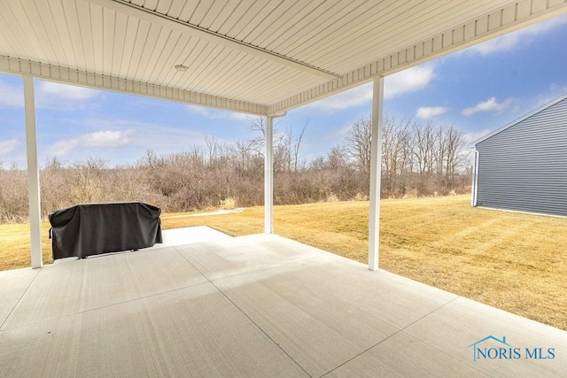 view of patio / terrace with area for grilling