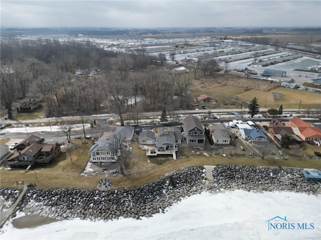 drone / aerial view featuring a residential view