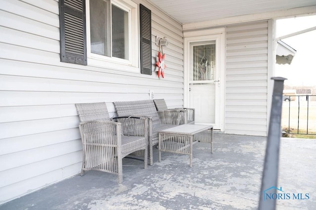 view of patio / terrace featuring covered porch