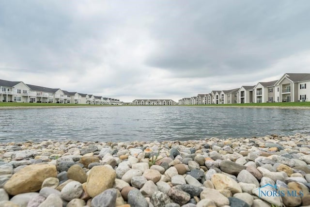 view of water feature featuring a residential view