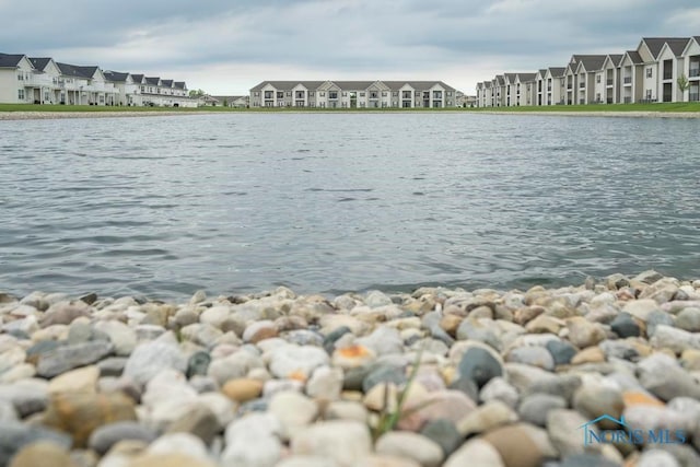 view of water feature featuring a residential view