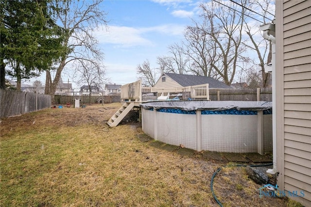 4526 Eastway St, Toledo, OH 43612 - view of pool with a yard, a fenced backyard, and a fenced in pool